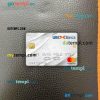 Italy UBI bank mastercard PSD scan and photo taken image, 2 in 1