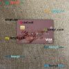 Italy UniCredit Bank visa debit card PSD scan and photo-realistic snapshot, 2 in 1