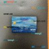 Japan Mizuho bank visa classic card PSD scan and photo-realistic snapshot, 2 in 1