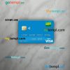 Japan Norinchukin Bank visa debit card PSD scan and photo-realistic snapshot, 2 in 1