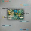 Kazakhstan Qazkom bank JCB bank visa electron card PSD scan and photo-realistic snapshot, 2 in 1