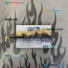 Kuwait National Bank visa classic card PSD scan and photo-realistic snapshot, 2 in 1