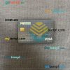 Kyrgyzstan Kirgizbank visa electron card PSD scan and photo-realistic snapshot, 2 in 1