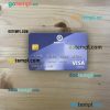 Kyrgyzstan OJSC Bakai Bank visa classic card PSD scan and photo-realistic snapshot, 2 in 1