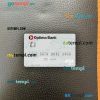 Kyrgyzstan Optima Bank visa debit card PSD scan and photo-realistic snapshot, 2 in 1