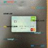 Latvia SEB Bank mastercard PSD scan and photo taken image, 2 in 1
