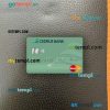 Lebanon Cedrus Bank mastercard PSD scan and photo taken image, 2 in 1