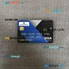Lebanon Emirates Lebanon Bank visa signature card PSD scan and photo-realistic snapshot, 2 in 1