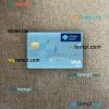 Liberia Global Bank Liberia visa debit card PSD scan and photo-realistic snapshot, 2 in 1