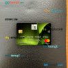 Liberia IB International Bank mastercard PSD scan and photo taken image, 2 in 1