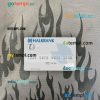 Macedonia Halkbank AD Skopje visa debit card PSD scan and photo-realistic snapshot, 2 in 1