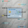 Malaysia Affin Bank visa debit card PSD scan and photo-realistic snapshot, 2 in 1