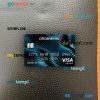 Mexico Citibanamex bank visa signature card PSD scan and photo-realistic snapshot, 2 in 1