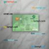 Moldova MobiasBanca visa debit card PSD scan and photo-realistic snapshot, 2 in 1