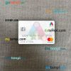 Mongolia Arig Bank mastercard PSD scan and photo taken image, 2 in 1