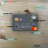 Nauru Bank of Nauru mastercard PSD scan and photo taken image, 2 in 1