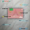 Nepal Nabil Bank visa debit card PSD scan and photo-realistic snapshot, 2 in 1
