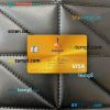 Netherlands Rabobank visa gold card PSD scan and photo-realistic snapshot, 2 in 1