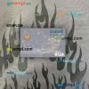 Niger Ecobank visa debit card PSD scan and photo-realistic snapshot, 2 in 1