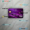 Nigeria Polaris Bank visa classic card PSD scan and photo-realistic snapshot, 2 in 1