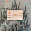 North Macedonia Capital Banka AD Skopje visa debit card PSD scan and photo-realistic snapshot, 2 in 1