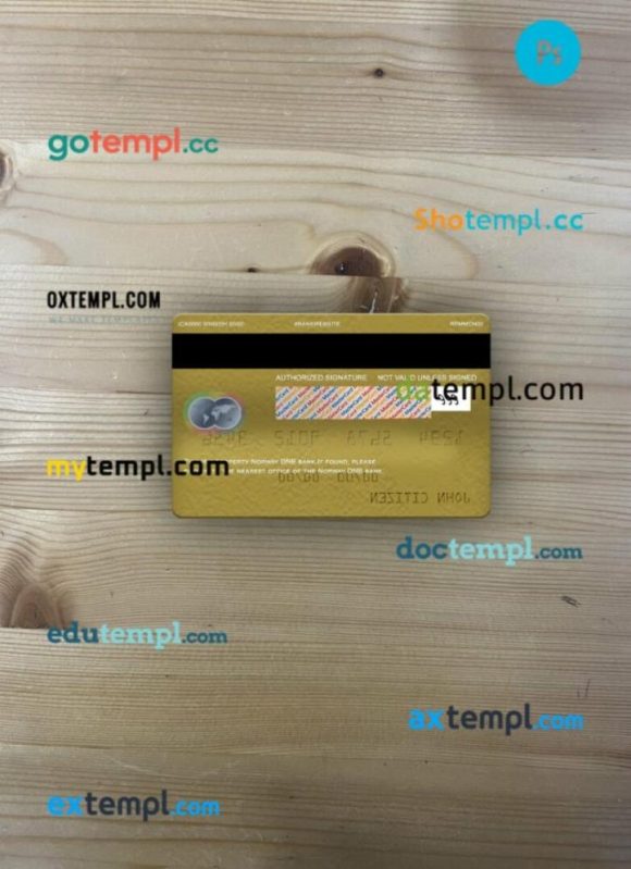 Norway DNB bank mastercard gold PSD scan and photo taken image, 2 in 1 - Image 2