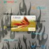 Oman Bank Muscat bank visa gold card PSD scan and photo-realistic snapshot, 2 in 1