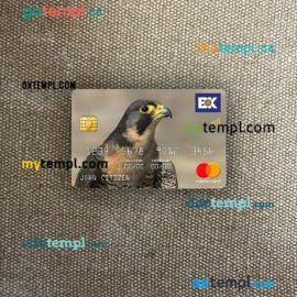 Pakistan The Bank of Khyber bank mastercard PSD scan and photo taken image, 2 in 1