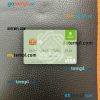 Palestine Al Quds Bank visa debit card PSD scan and photo-realistic snapshot, 2 in 1