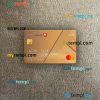 Panama Banco Aliado bank mastercard gold PSD scan and photo taken image, 2 in 1