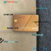 Panama Banco Aliado bank visa gold card PSD scan and photo-realistic snapshot, 2 in 1