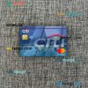 Peru Citibank mastercard PSD scan and photo taken image, 2 in 1