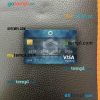 Philippines Rizal Commercial Banking Corporation (RCBC) visa signature card PSD scan and photo-realistic snapshot, 2 in 1