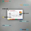 Romania ProCredit MasterCard PSD scan and photo taken image, 2 in 1