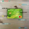 Russia Sberbank mastercard green PSD scan and photo taken image, 2 in 1