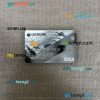 Russia Sberbank visa credit card gray PSD scan and photo-realistic snapshot, 2 in 1