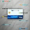 Rwanda BPR bank visa electron card PSD scan and photo-realistic snapshot, 2 in 1