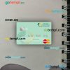 Saint Kitts and Nevis Bank of Nevis mastercard PSD scan and photo taken image, 2 in 1