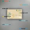 Saint Kitts and Nevis Bank of Nevis visa debit card PSD scan and photo-realistic snapshot, 2 in 1