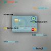 Salvador Bandesal Bank mastercard PSD scan and photo taken image, 2 in 1