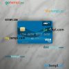 Samoa ANZ Bank visa debit card PSD scan and photo-realistic snapshot, 2 in 1