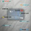 Saudi Arabia The Saudi British Bank visa debit card PSD scan and photo-realistic snapshot, 2 in 1