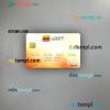 Senegal Attijariwafa Bank visa electron card PSD scan and photo-realistic snapshot, 2 in 1