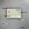 Senegal Ecobank Sénégal visa debit card PSD scan and photo-realistic snapshot, 2 in 1