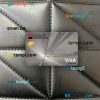 Serbia Societe Generale bank visa platinum card PSD scan and photo-realistic snapshot, 2 in 1