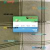 Sierra Leone National Development Bank visa debit card PSD scan and photo-realistic snapshot, 2 in 1