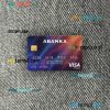 Slovenia Abanka d.d bank visa classic card PSD scan and photo-realistic snapshot, 2 in 1