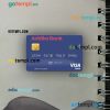 Slovenia Addiko Bank visa debit card PSD scan and photo-realistic snapshot, 2 in 1