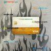 Slovenia Intesa Sanpaolo Bank, Poslovalnica Koper bank visa elecron card PSD scan and photo-realistic snapshot, 2 in 1