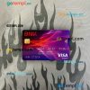 South Korea BNK bank visa classic card PSD scan and photo-realistic snapshot, 2 in 1